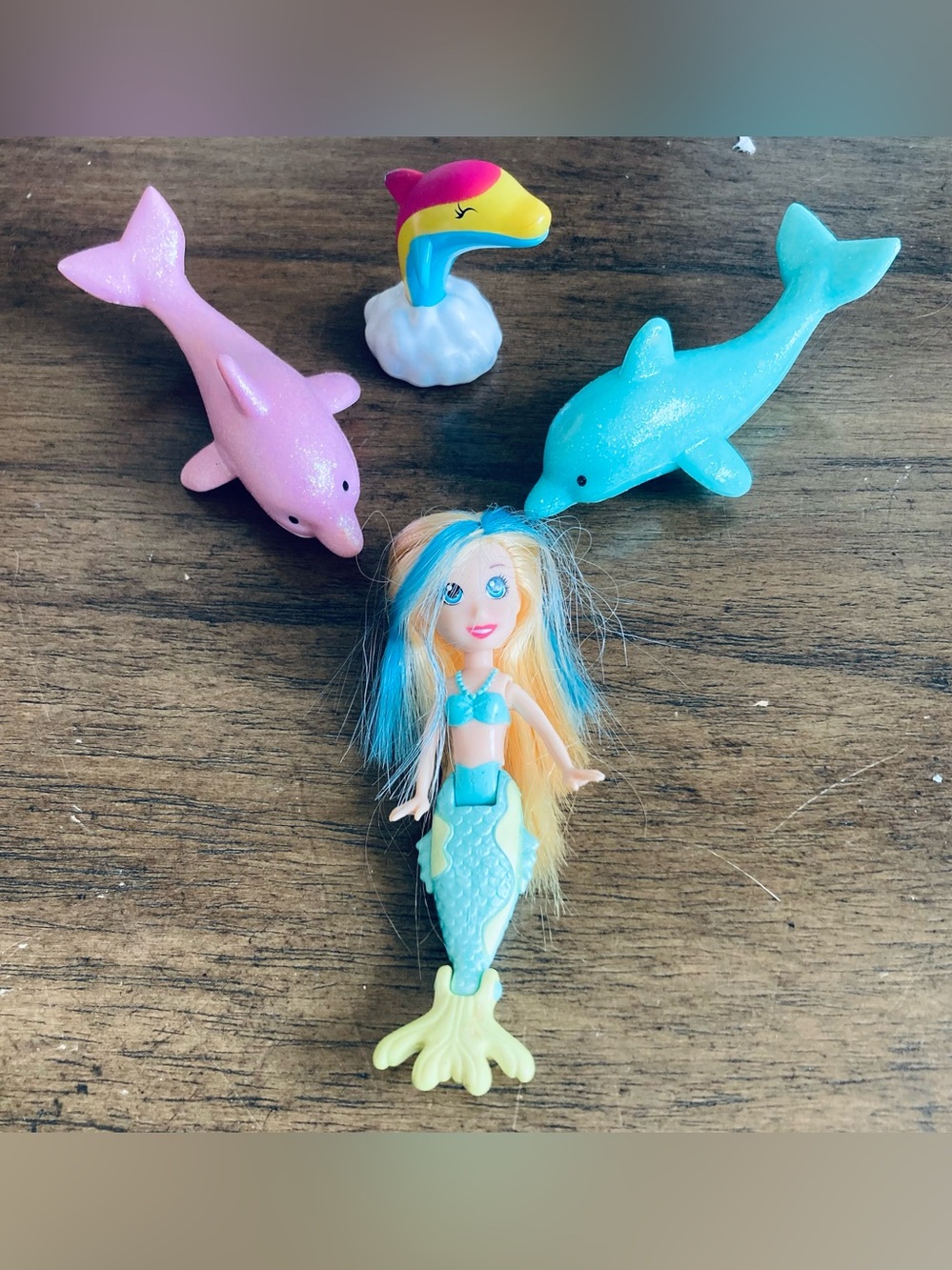 Mattel Polly Pocket Splashtopia Mermaid Cutant Rainbowphin Dolphin Figures Lot